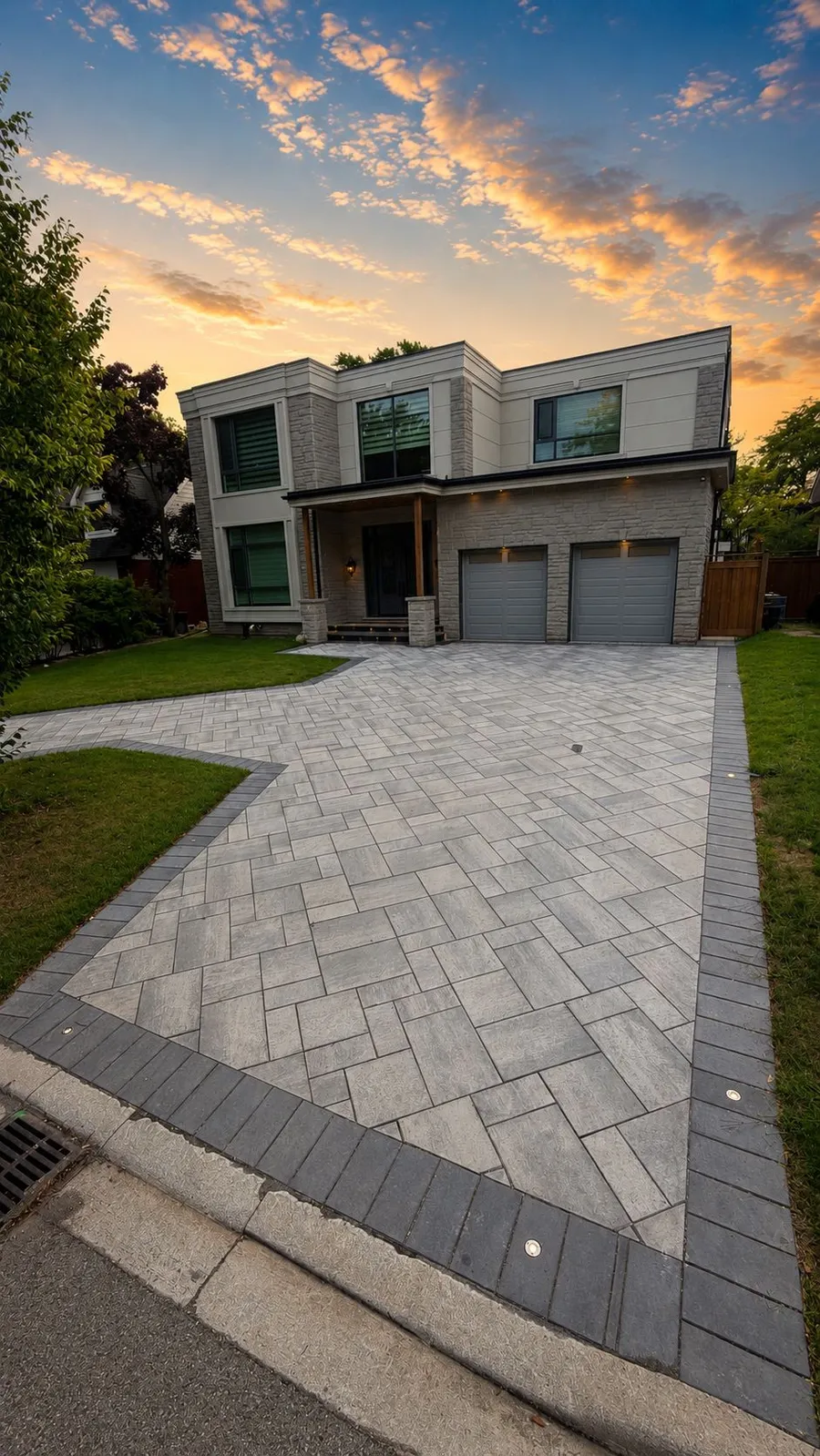 Modern Paver Driveway — Driveways by Petra Landscaping in the GTA & Durham Region