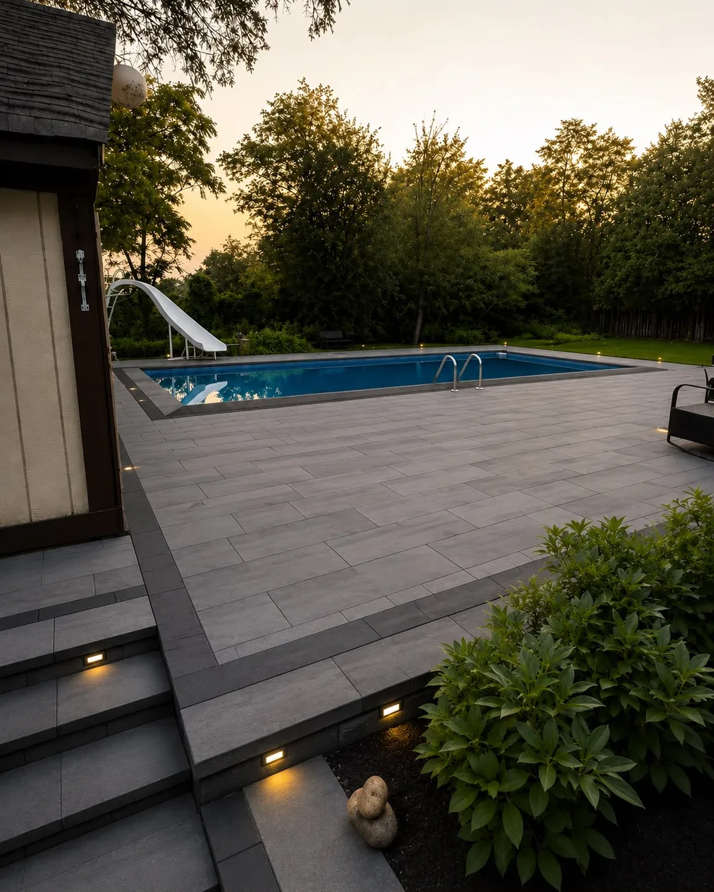 Poolside Paver Deck — Pool & Patio by Petra Landscaping in the GTA & Durham Region